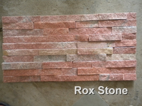 Red Quartzite Cultured Stone 60x15cm Panel