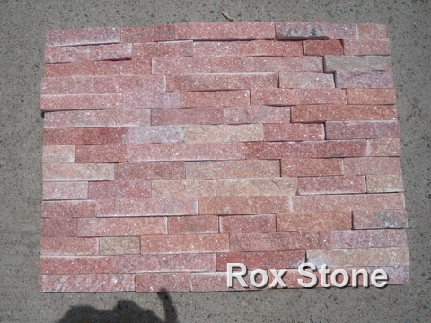 Red Quartzite Cultured Stone Panel