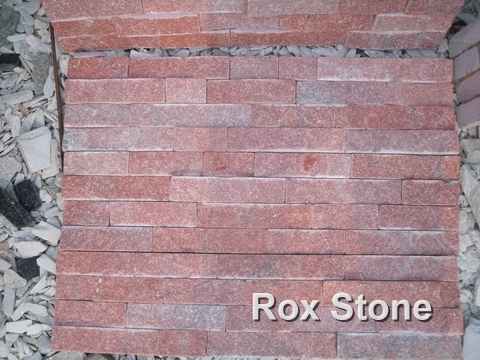 Red Quartzite Cultured Stone Veneer