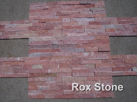 Red Quartzite Cultured Stone 60*15cm