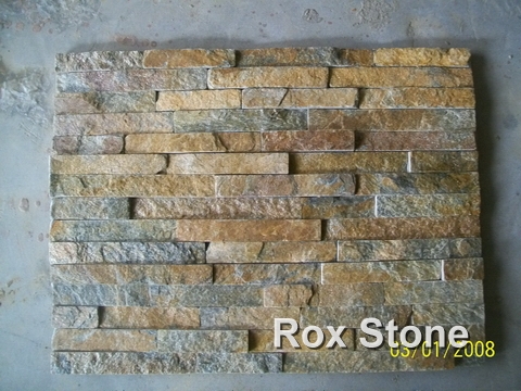 rust Quartzite Cultured Stone 60x15cm Panel