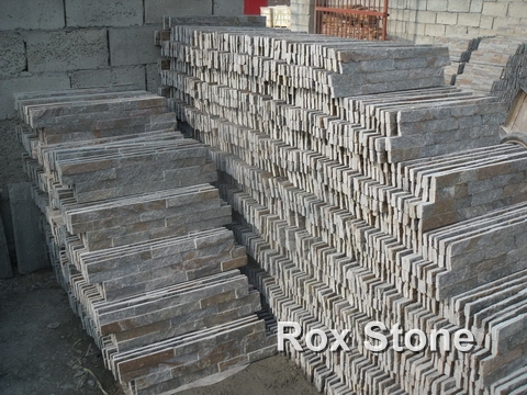 Rust Yellow Quartzite Ledge Wall Cladding Stone