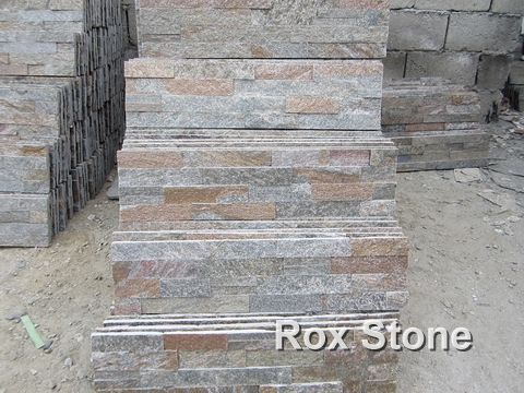 Rusty Yellow Quartzite Ledge Wall Stone